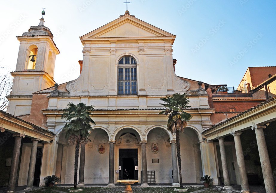 A detailed view of the Basilica di San Clemente in Rome, showcasing its intricate mosaics, historical layers, and architectural beauty. The image highlights the grandeur and historical depth of this remarkable church.