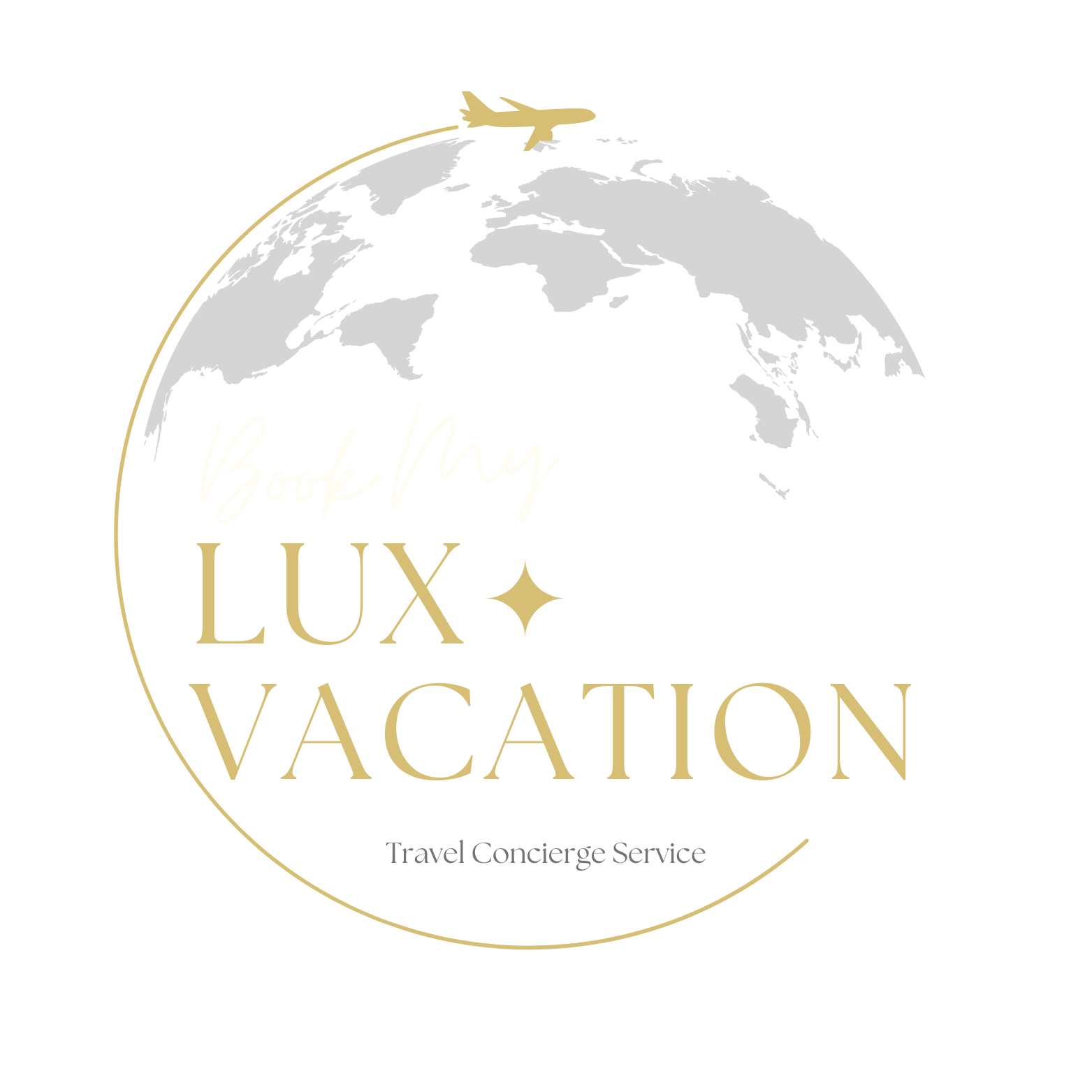 The logo for Book My Lux Vacation, featuring a sleek and modern design that incorporates elements of luxury travel. The logo may include elegant typography and design motifs that convey high-end travel services.